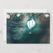 魅惑の庭の夏のストリングライト結婚ズ 招待状 (正面)