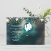 魅惑の庭の夏のストリングライト結婚ズ 招待状 (スタンド正面)