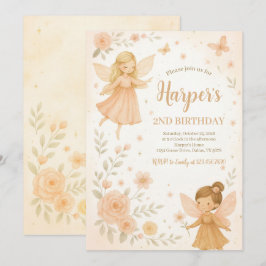 魅惑の庭の妖精の誕生日 招待状