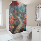 「魅惑の庭の道」 シャワーカーテン (インサイチュ)