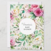 魅惑の庭ベビーシャワー電話ゲームカード (裏面)