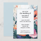 魅惑の庭園での結婚式招待状 招待状 (正面/裏面)