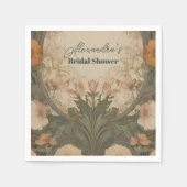 魅惑の庭園アールヌーヴォー ブライダルシャワー スタンダードカクテルナプキン (正面)