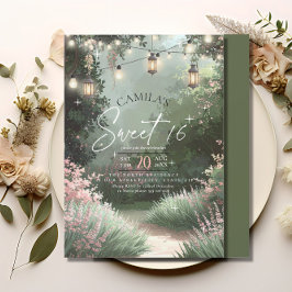 魅惑の庭園 スイート16 ピンク ID1163 招待状