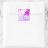 魅惑の庭園 – ピンクの地平線 スクエアシール (バッグ)