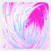 魅惑の庭園 – ピンクの地平線 スクエアシール (正面)