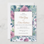 魅惑の庭園 フローラル ウェディング 招待状 (正面)