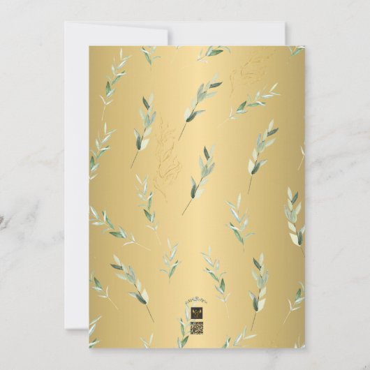 魅惑の庭:ブライダルシャワーの招待状 招待状 (裏面)