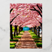 魅惑の愛：魔法のカップル結婚式カード 箔招待状 (裏面)