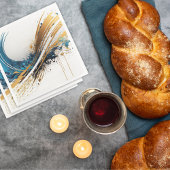 魅惑の抽象パーティーナプキン 青 金