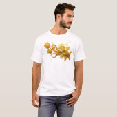 魅惑の抽象フラワー ウェアラブルアート Tシャツ (正面フル)