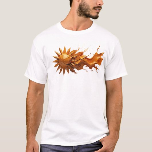魅惑の抽象画 サン クリエイティブプリント Tシャツ (正面)