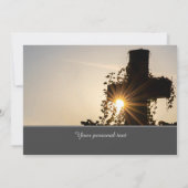 魅惑の招待状カードと聖十字架 招待状 (裏面)