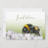 魅惑の招待状カード 花と蜂 招待状 (裏面)