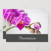 魅惑の招待状 オーキッド付き 招待状 (正面/裏面)