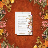 魅惑の旅:ダリアウォーター色秋の結婚式 ノートカード