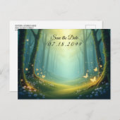 魅惑の日に照らされた夏の森 シーズンポストカード (正面/裏面)