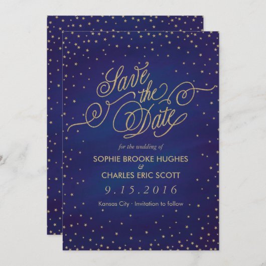 魅惑の星が日付カードを保存 セーブザデート (正面/裏面)