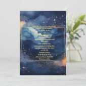 魅惑の星空ウェディング招待状 招待状 (スタンド正面)