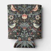 魅惑の暗いヴィンテージフローラ鳥 缶クーラー (裏面)