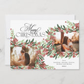 魅惑の書道優雅クリスマスツーフォト シーズンカード (正面)