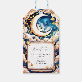 魅惑の月の天の赤ちゃんシャワー ギフトタグ