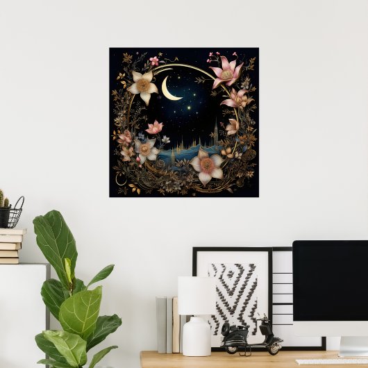 魅惑の月草原 ポスター (ホームオフィス)