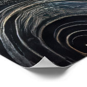 魅惑の木の揺れ白熱［赤熱］光を放つと夜の灯り ポスター (角)