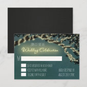 魅惑の木の枝　ラスティックウェディング　RSVPカード 出欠カード (正面/裏面)