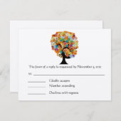 魅惑の松の木結婚林 出欠カード (正面/裏面)