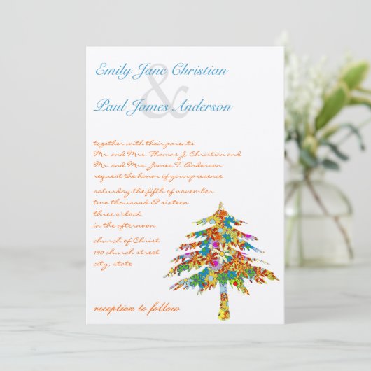 魅惑の松の木結婚林 招待状 (スタンド正面)