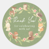 魅惑の森ありがとう ラウンドシール (正面)