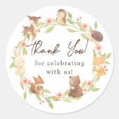 魅惑の森ありがとう ラウンドシール (正面)