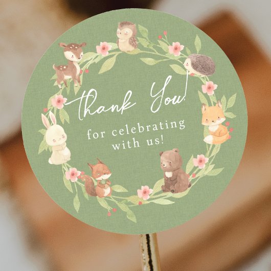 魅惑の森ありがとう ラウンドシール