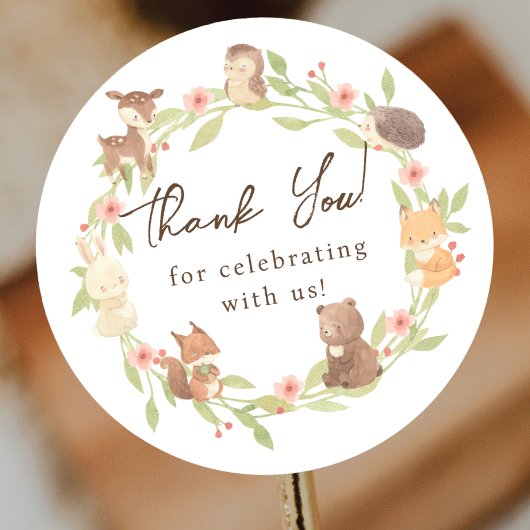 魅惑の森ありがとう ラウンドシール