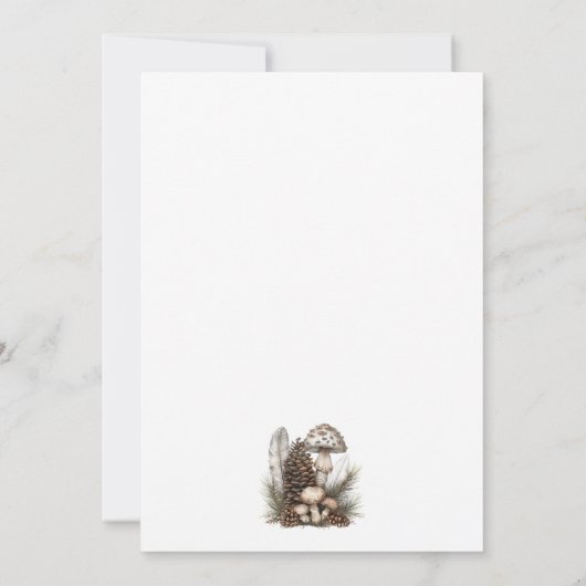 魅惑の森が二つの誕生日パーティーを 招待状 (裏面)