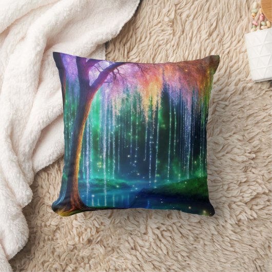 魅惑の森きらめくの木 クッション (ブランケット)