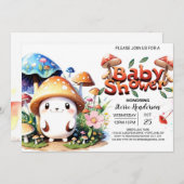 魅惑の森ささやき赤ちゃんシャワー 招待状 (正面/裏面)