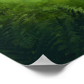 魅惑の森と光のラスティックウェディングウォールアート ポスター (角)