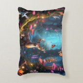 魅惑の森と神秘的なオアシス アクセントクッション (正面(垂直))