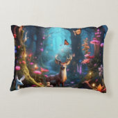 魅惑の森と神秘的なオアシス アクセントクッション (裏面)