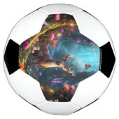 魅惑の森と神秘的なオアシス サッカーボール (回転)