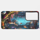 魅惑の森と神秘的なオアシス SAMSUNG GALAXYケース (左側面)