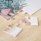 魅惑の森に乗る美しい妖精の少女 ジグソーパズル (側面)