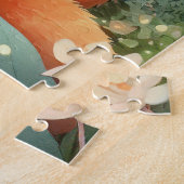 魅惑の森に可愛いキツネ ジグソーパズル (側面)