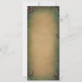 魅惑の森のおとぎ話結婚の巻物 招待状 (裏面)