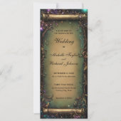 魅惑の森のおとぎ話結婚の巻物 招待状 (正面)