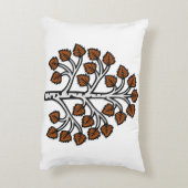 "魅惑の森のアクセント枕 – 純木綿 アクセントクッション (裏面(縦))