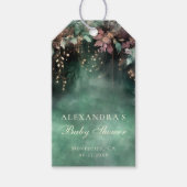 魅惑の森のアーチ赤ちゃんシャワー歓迎サイン ギフトタグ (正面)