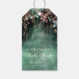 魅惑の森のアーチ赤ちゃんシャワー歓迎サイン ギフトタグ